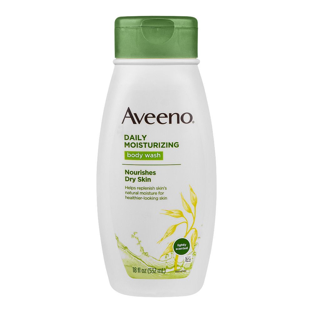 Aveeno Daily Moisturizing Body Wash, Soap-Free, Dye-Free, Gentle On Sensitive Skin, 532ml