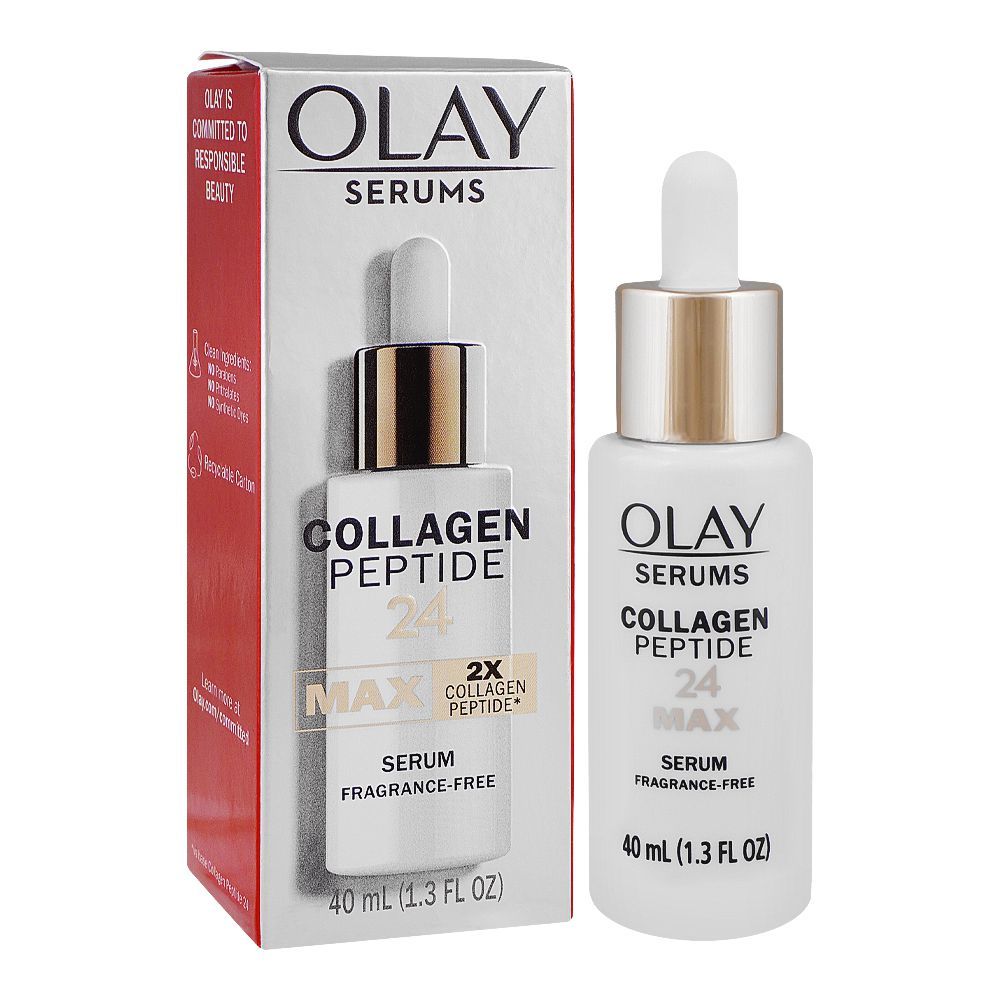 Olay  2xCollagen Peptide 24 MAX Serum With Vitamin B3, Fragrance Free, 40ml