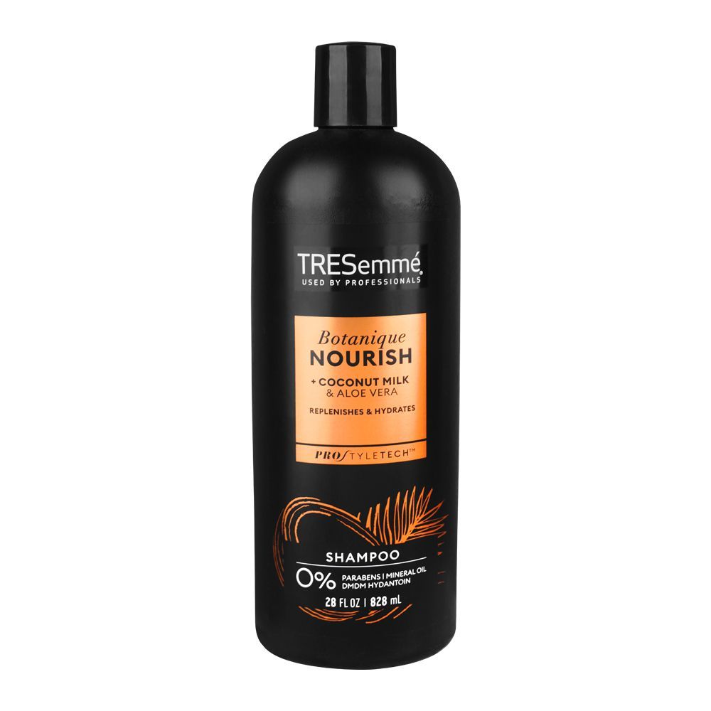 Tresemme Botanique Nourish & Replenish Shampoo With Coconut Milk & Aloe, For Dry Hair, 0% Parabens, 828ml