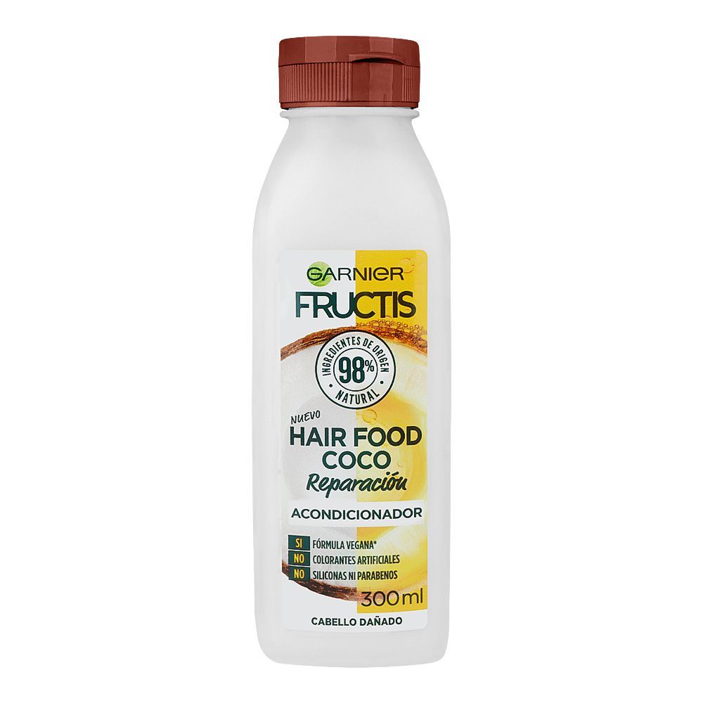 Garnier Fructis Coco Repaired Hair Food Conditioner, Vegan, No Parabens & Artificial Colors, 300ml