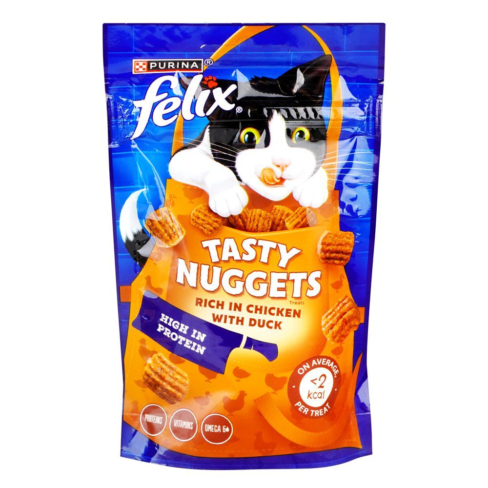 Felix Goody Bag Tasty Nuggets Rich In Chicken & Duck, For Cats, 50g