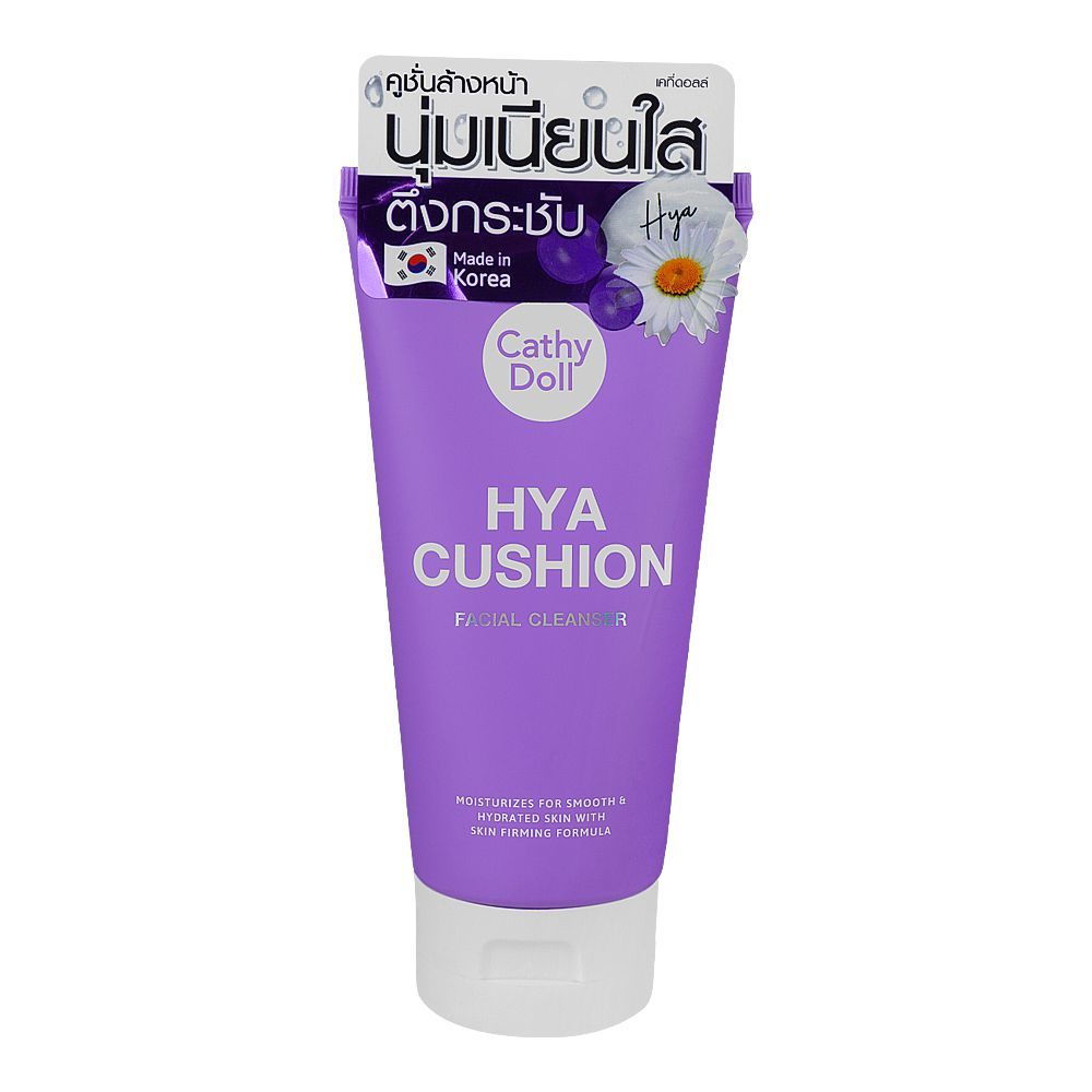 Cathy Doll Hya Cushion Facial Cleanser, Smooth & Hydrated Skin With Skin Firming Formula, 120ml