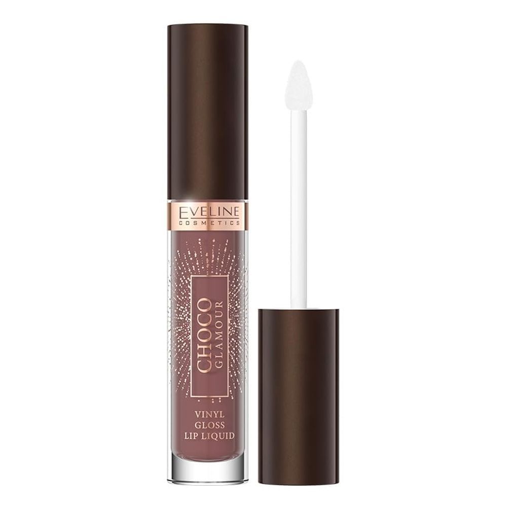 Eveline Choco Glamour Vinyl Gloss Lip Liquid, 02 Deep Cherry