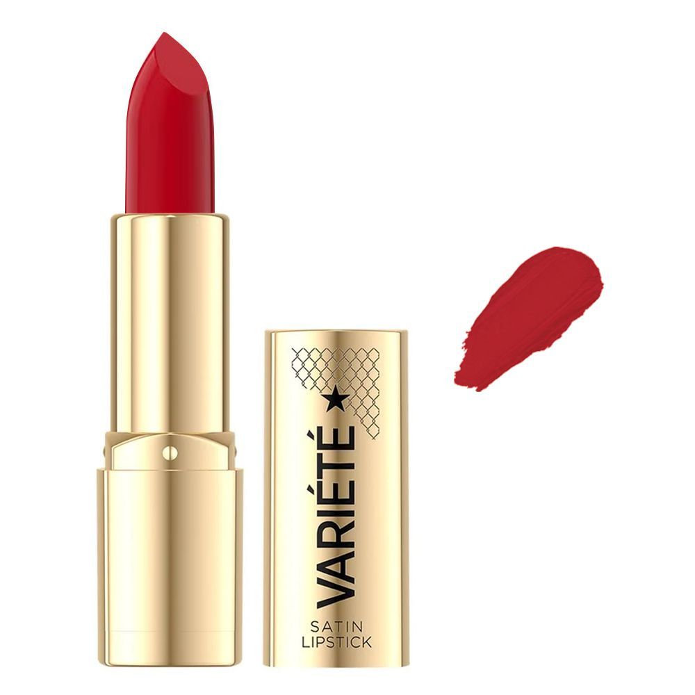 Eveline Variete Satin Lipstick, Cruelty Free, 06 Femme Fatale