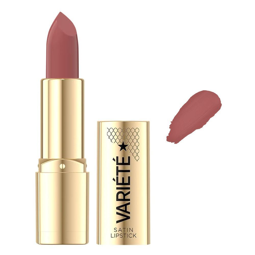 Eveline Variete Satin Lipstick, Cruelty Free, 04 First Kiss