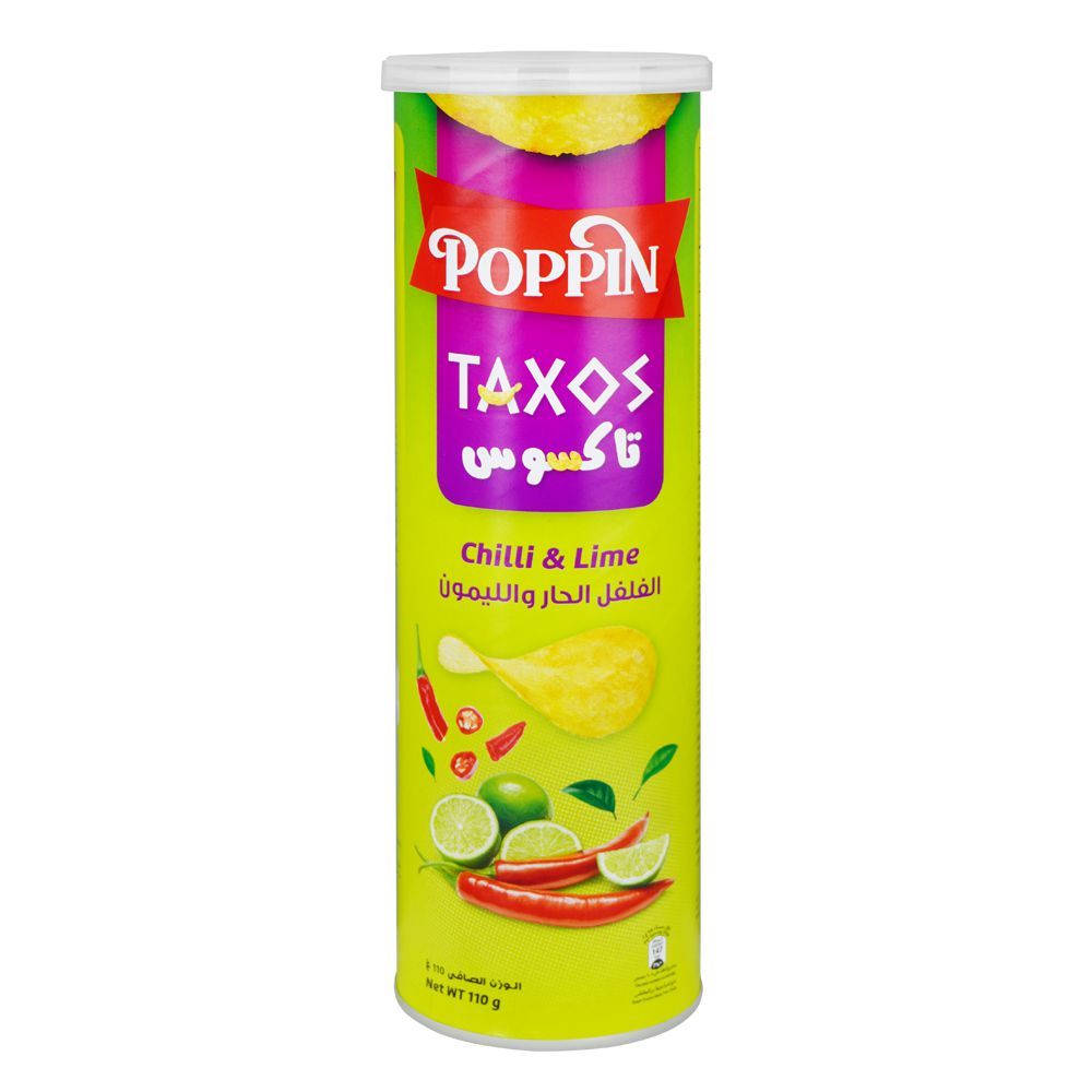 Poppin Taxos Chilli & Lime, 110g