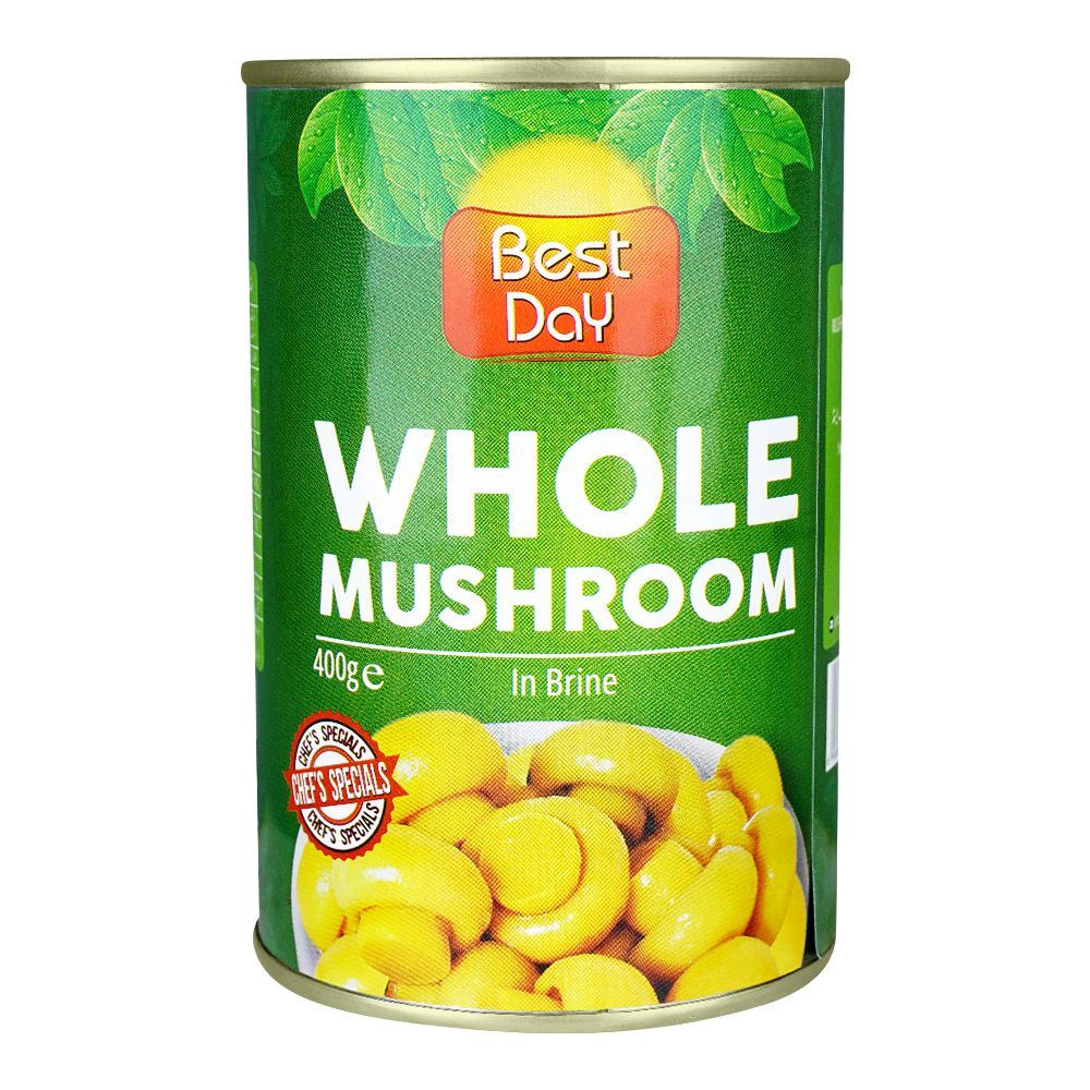 Best Day Whole Mushroom In Brine, 400g