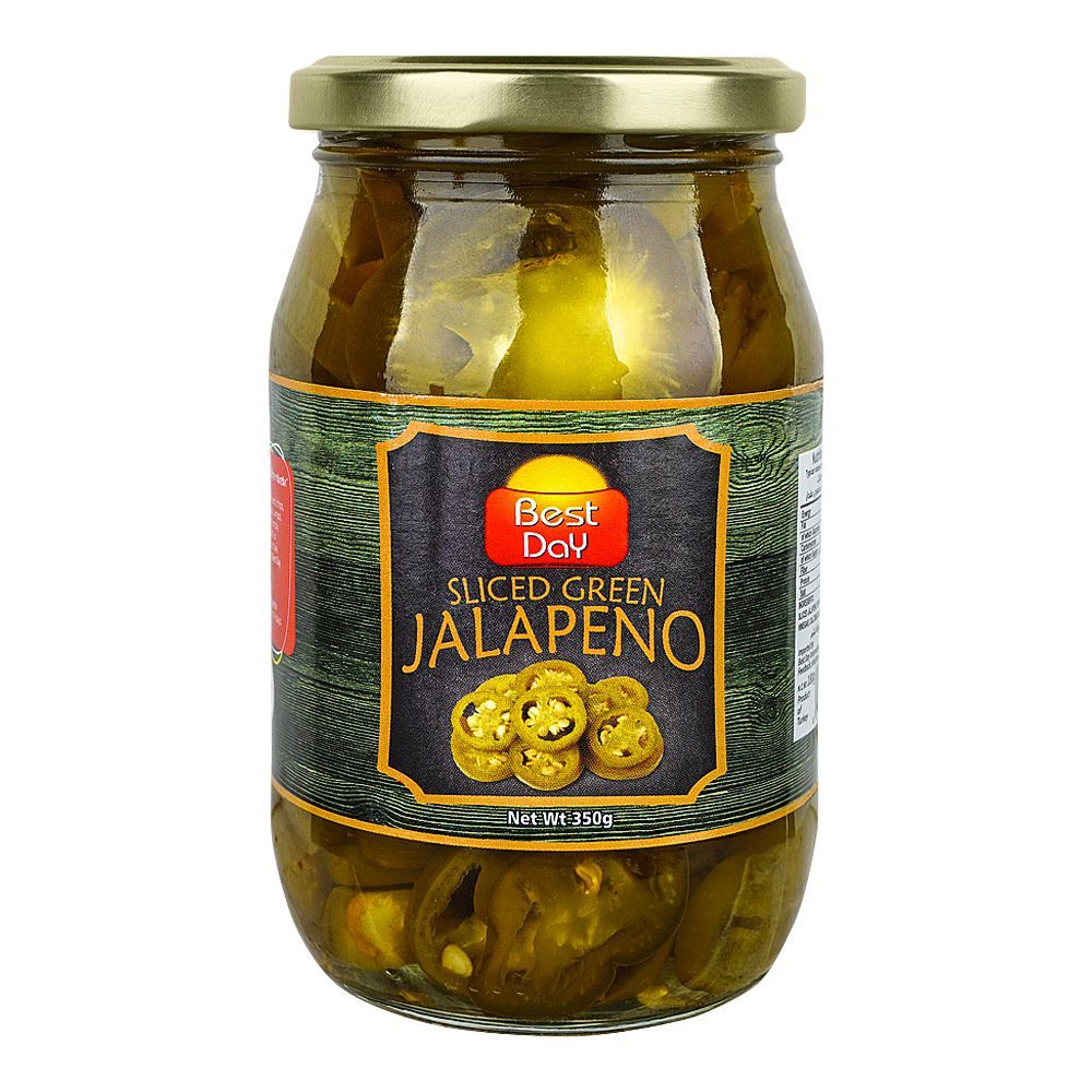 Best Day Sliced Green Jalapeno, 350g