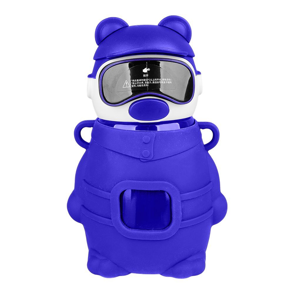 Bear Metal Water Bottle, Blue, 480ml, (6281) 0000976