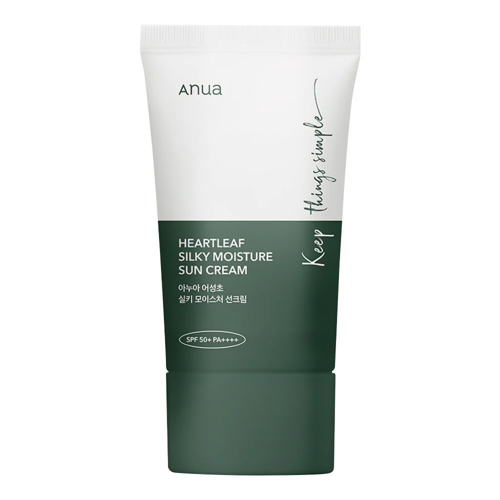 Anua Heartleaf Silky Moisture Sun Cream, SPF-50+, PA+++, 50ml