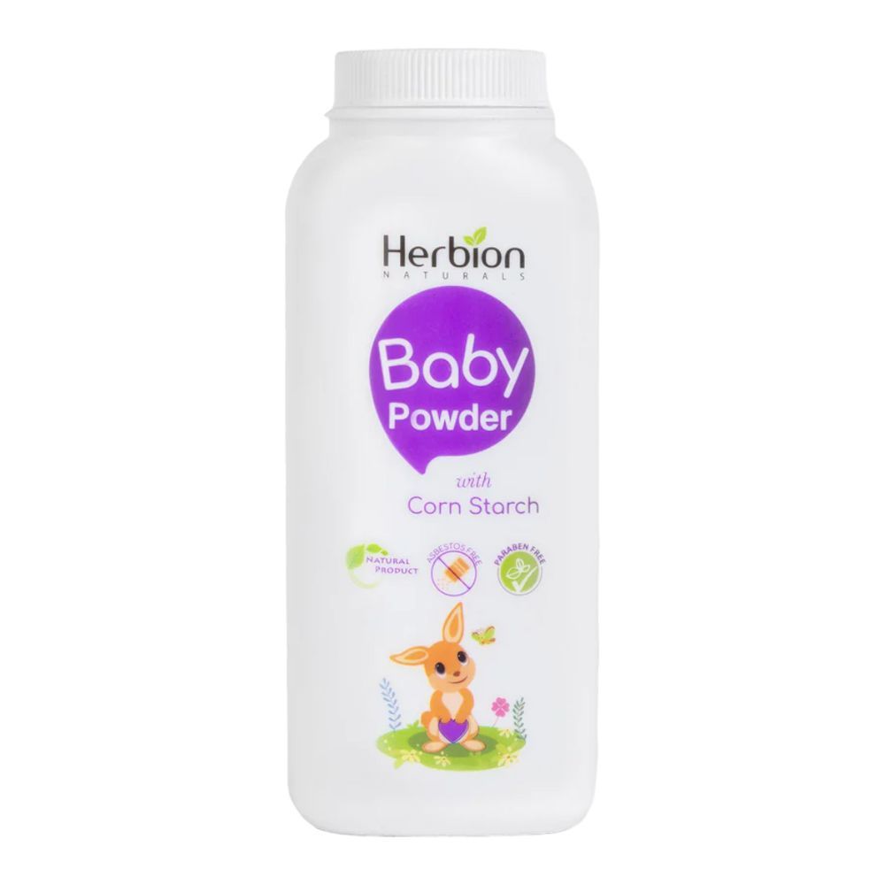 Herbion Naturals Talcum-Free Baby Powder With Corn Starch, 200g