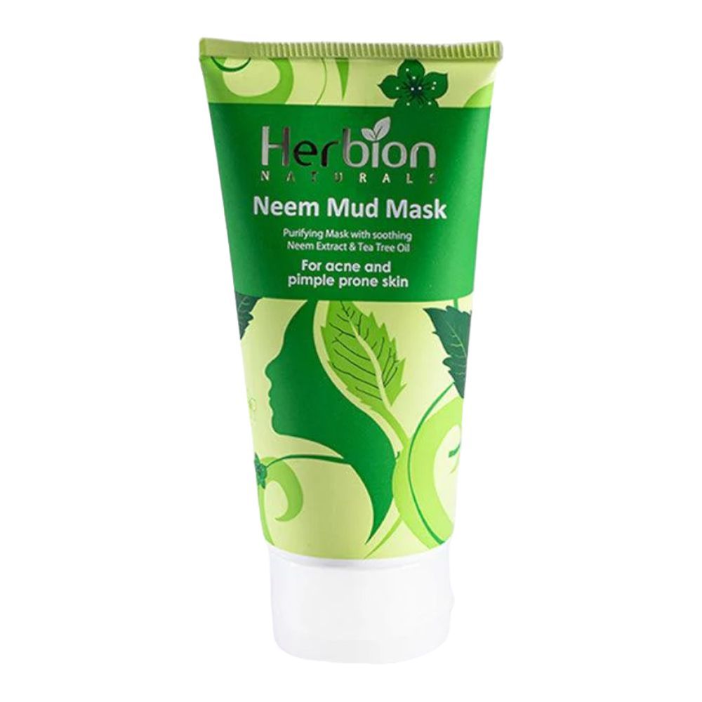 Herbion Naturals Neem Mud Mask, For All Skin Types, 100ml