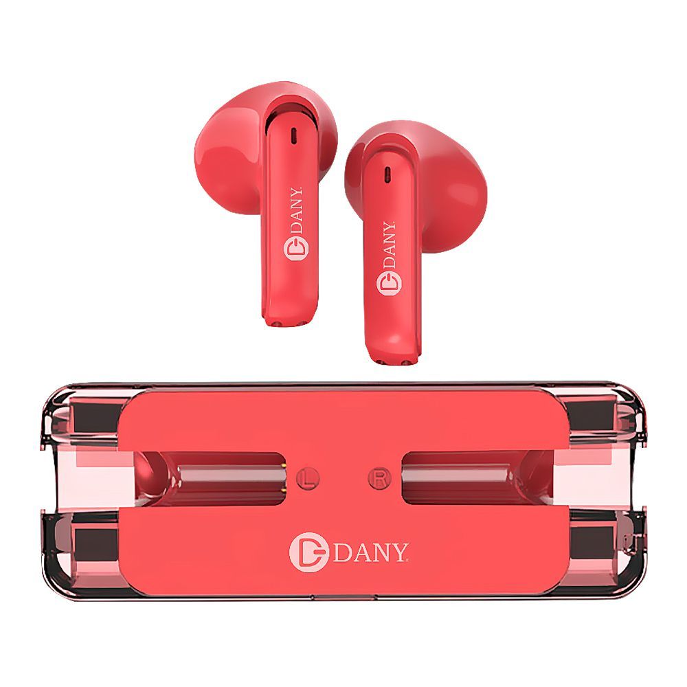 Dany Airdots-110 True Wireless Stereo Gaming Earbuds, IPx5 Waterproof, Red