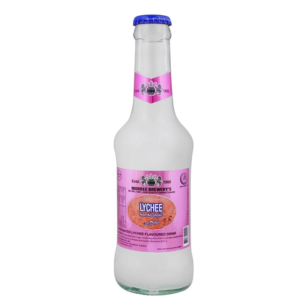 Murree Brewery's Carbonated Lychee Drink Bottle, 250ml