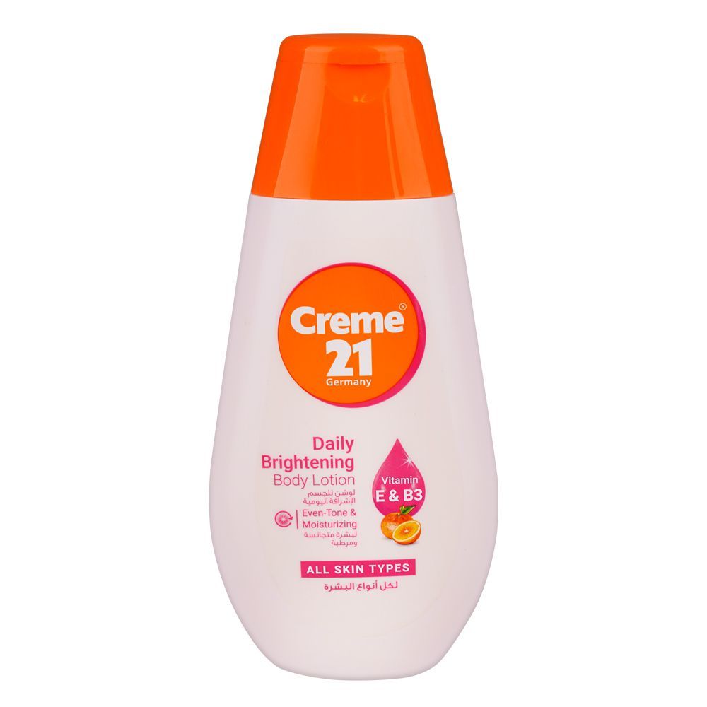 Creme 21 Daily Brightening Body Lotion, For All Skin Types, 250ml