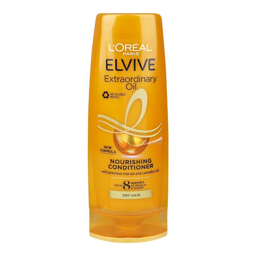 L'Oreal Paris Elvive Extraordinary Oil Nourishing Conditioner With Marula and Camellia Oil, For Dry Hair, 300ml