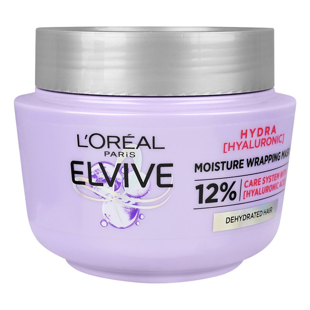 L'Oreal Paris Elvive Hydra Hyaluronic Moisture Wrapping Hair Mask, 300ml