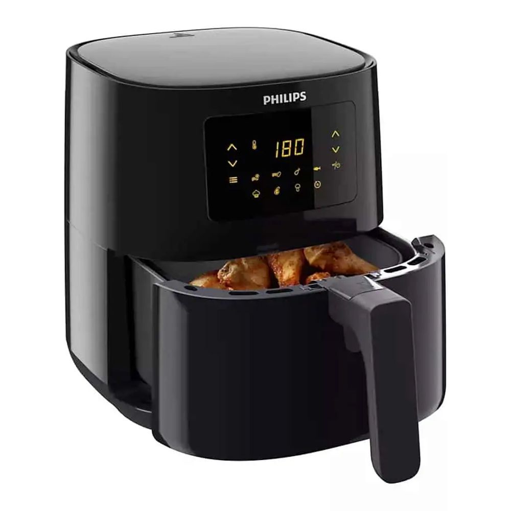 Philips Essential Air Fryer, 1400W, 4.1 Liter, Rapid Air Technology, Black, HD9252/90