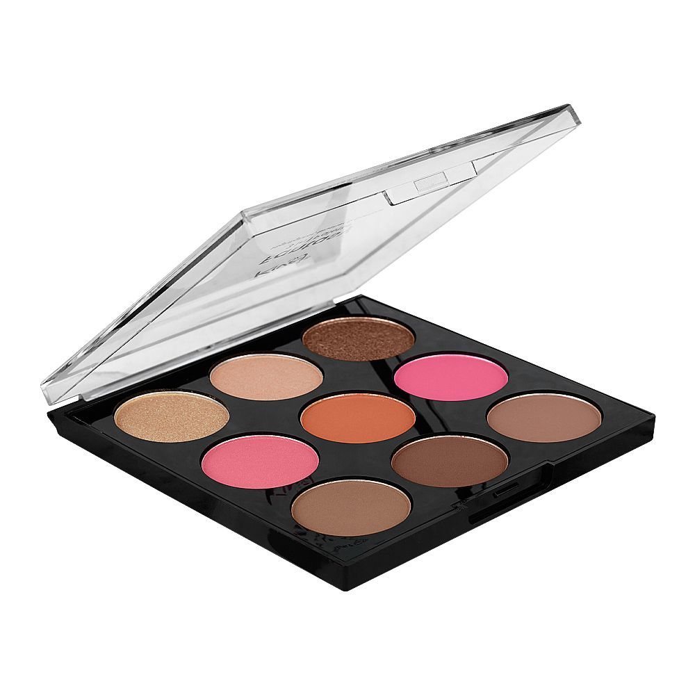 Rivaj UK Fantasy 3 In 1 Highlighter Blusher & Contour Palette, Long-Lasting, 01