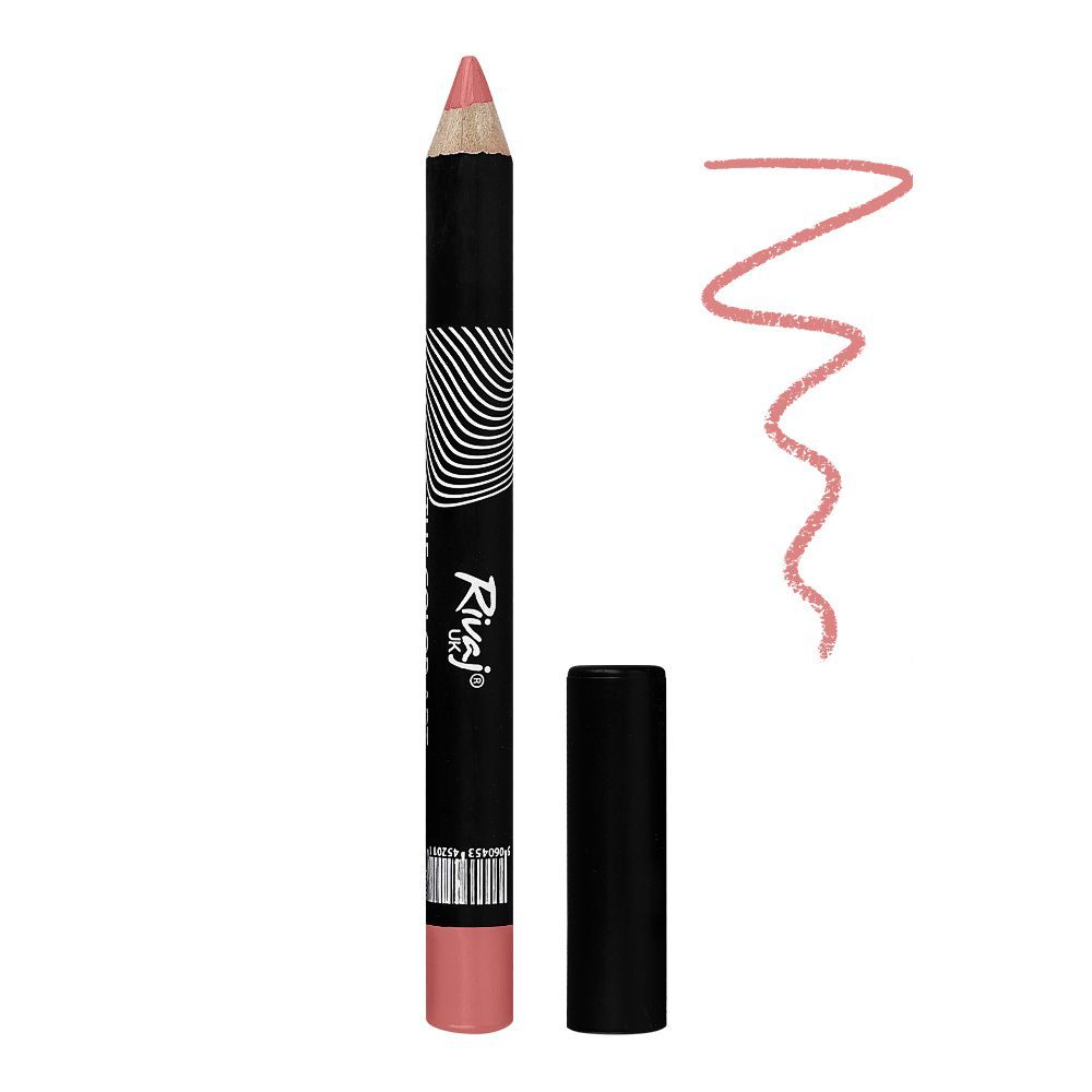 Rivaj UK The Color Art Long Lasting Waterproof Lipstick Pencil, 37 Pinkish Red