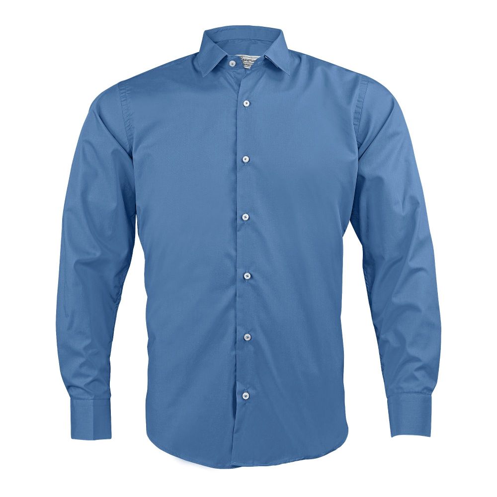 Pace Setters Men's Light Petrol Solid Shirt, PS-2195