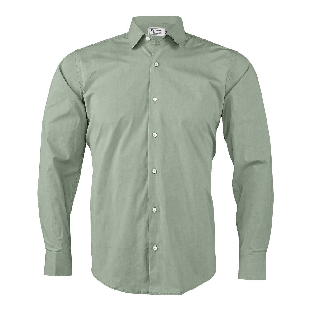 Pace Setters Men's Light Green Solid Shirt, PS-2195