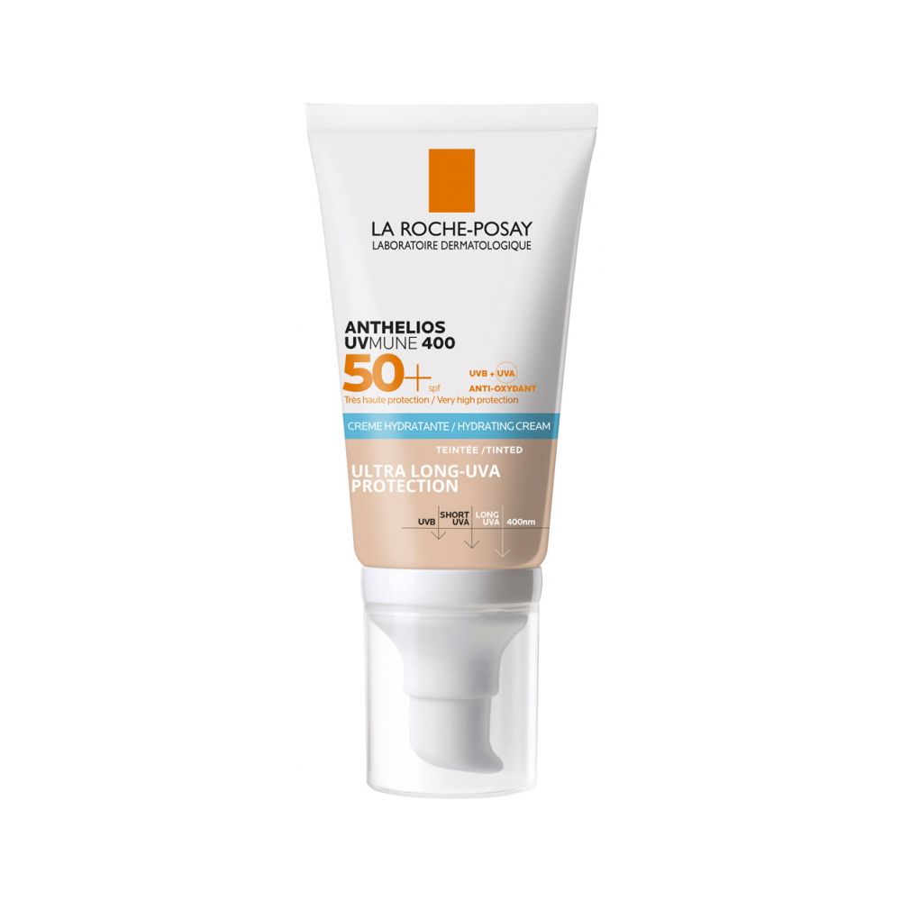 La Roche-Posay Anthelios UVmune 400 Hydrating Cream, SPF-50+, Anti-Oxidant, Non-comedogenic, 50ml