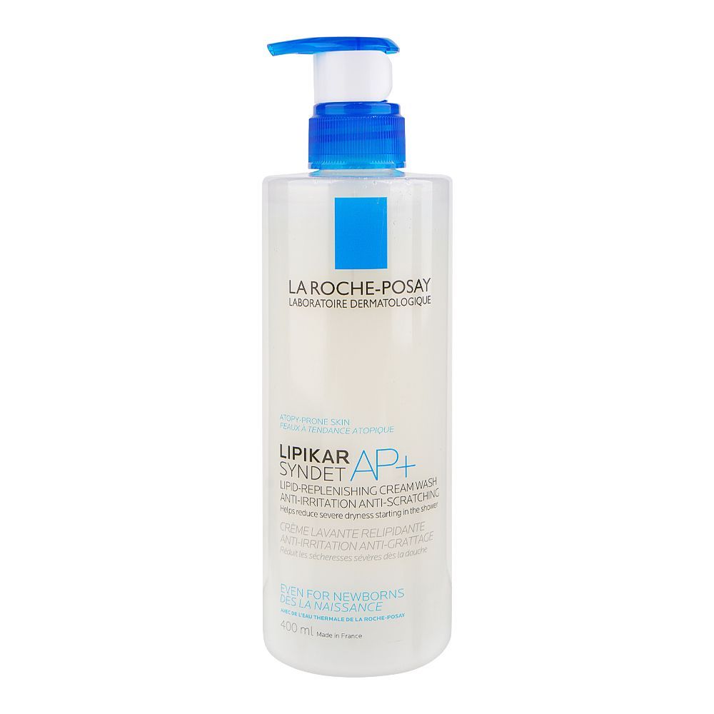 La Roche-Posay Lipikar Syndet AP+ Body Wash Shower Cream, Anti-Irritation, Anti-Grattage, 400ml