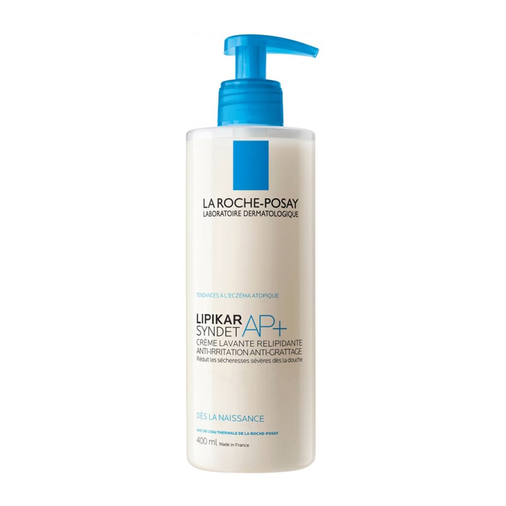 La Roche-Posay Lipikar Syndet AP+ Body Wash Shower Cream, Anti-Irritation, Anti-Grattage, 400ml