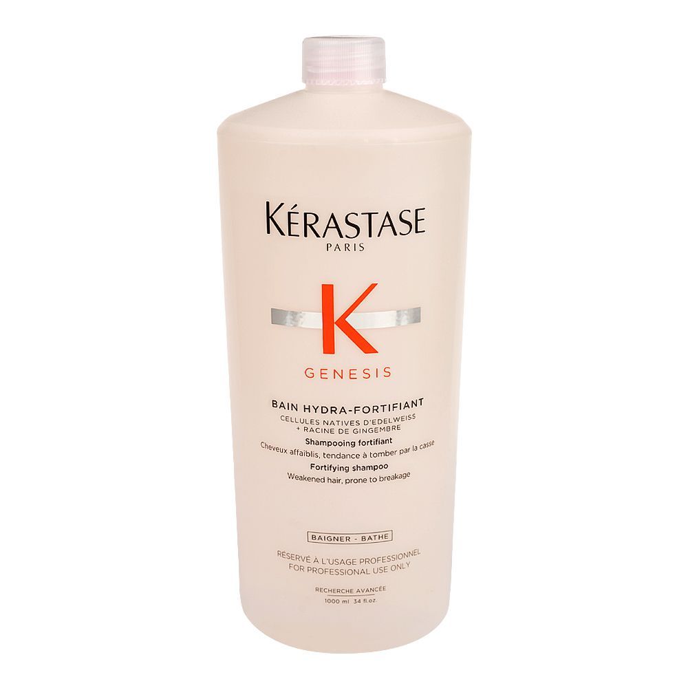 Kerastase Genesis Bain Hydra-Fortifiant Shampoo, For Damaged and Over-Processed Hair, 1000ml