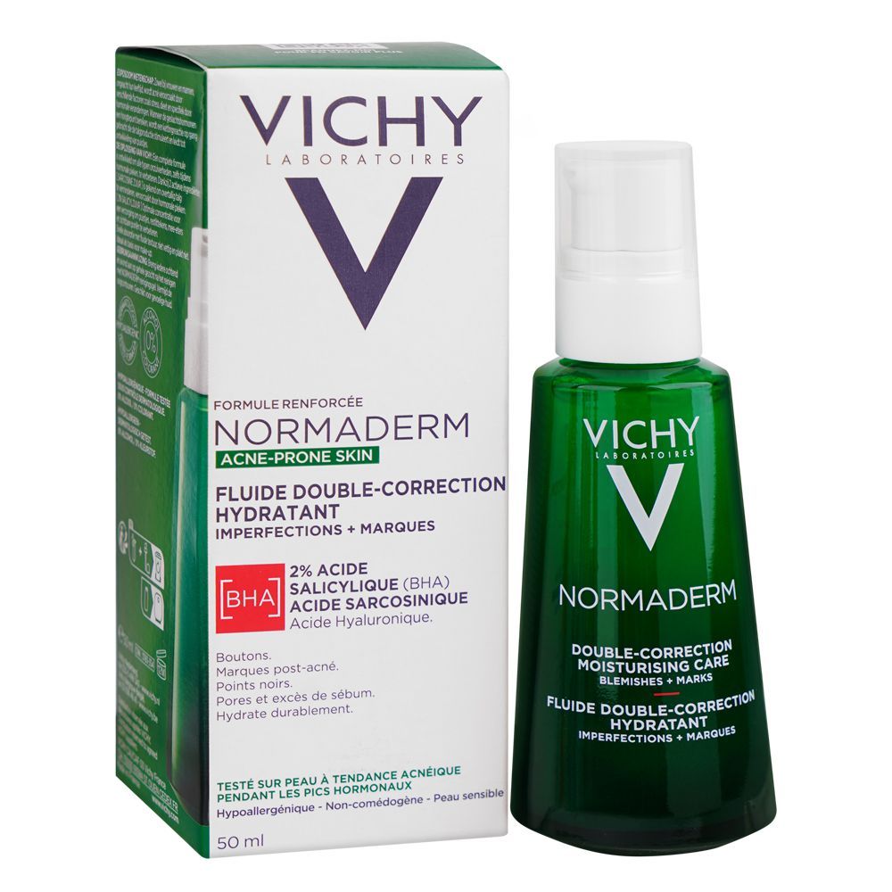 Vichy Normaderm Phyto solution Double Correction Daily Care, For Acne-Prone Skin, 50ml