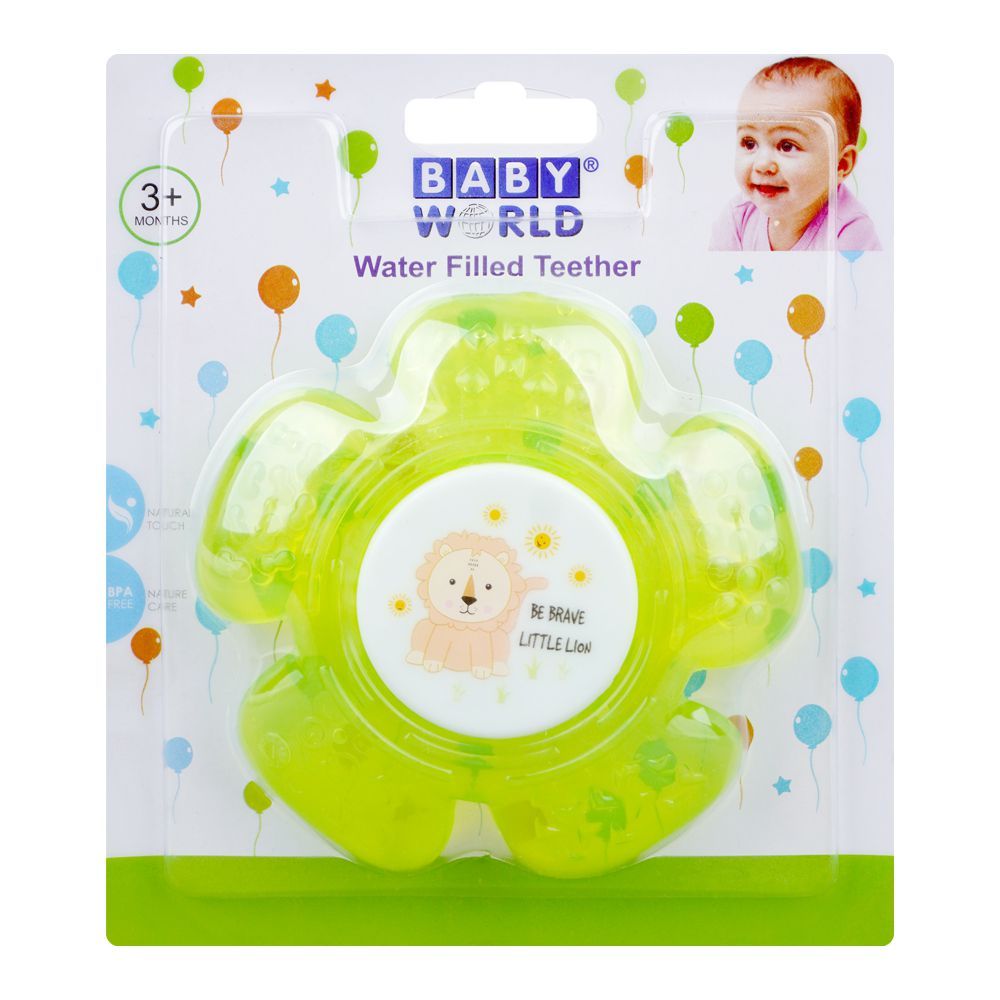 Baby World Water Billed Teether, For 3+ Months, Light Green, BW3005