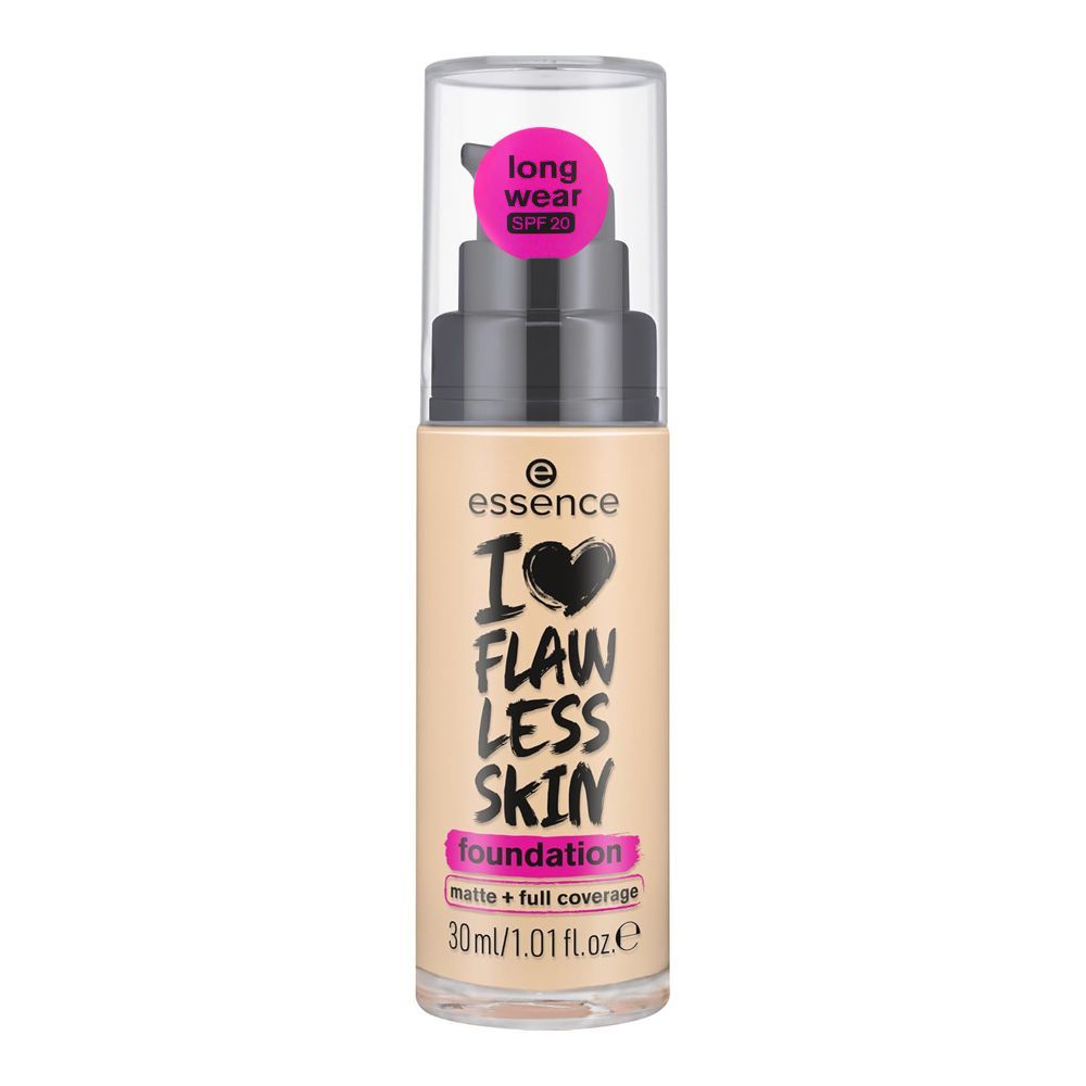 Essence I Love Flawless Skin Foundation, Long Wear, SPF-20, 30ml, 30 Dark Porcelain