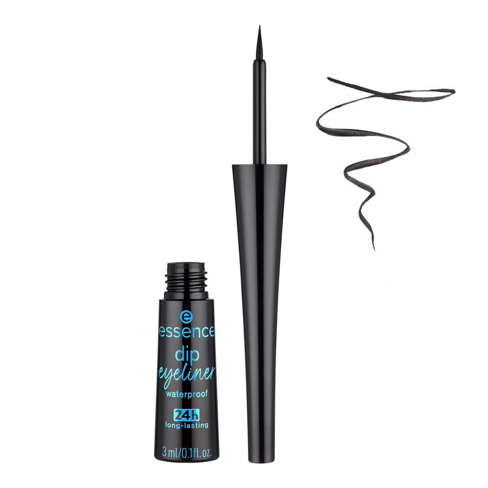 Essence Dip Eye Liner, Waterproof, 24 Hours Long Lasting, 3ml, 01 Black