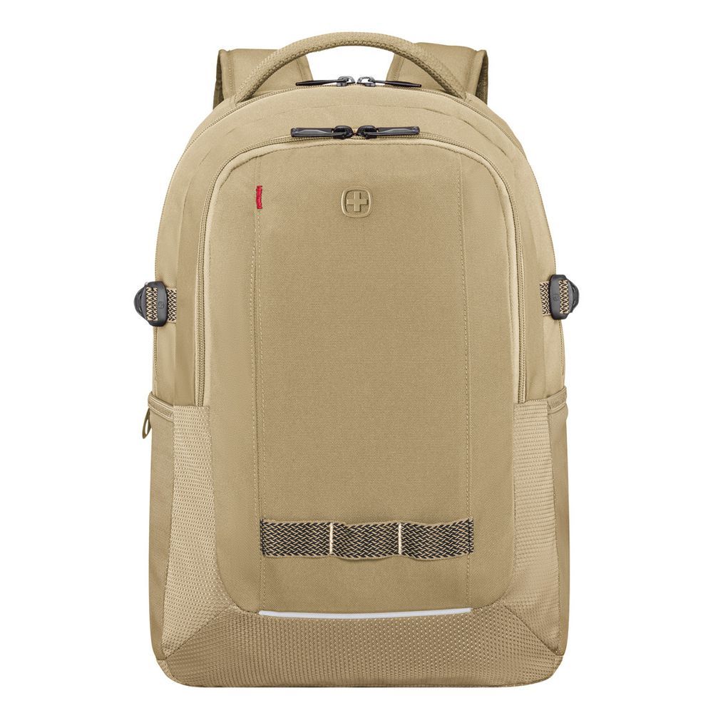 Wenger 16" Ryde Laptop Backpack With Tablet Pocket, Beige, 653185