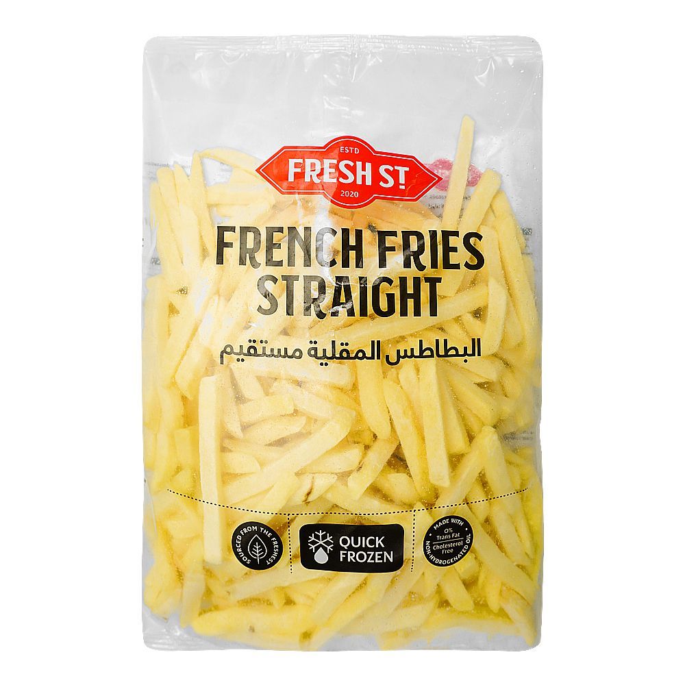 Fresh Street Straight French Fries, 0% Trans Fat, Cholesterol Free, 1kg