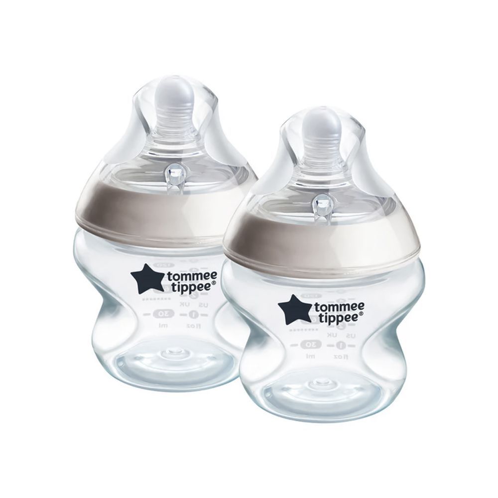 Tommee Tippee Natural Start PP Feeding Bottle, BPA-Free, For 0 Months+, 150ml, 2-Pack, 423903