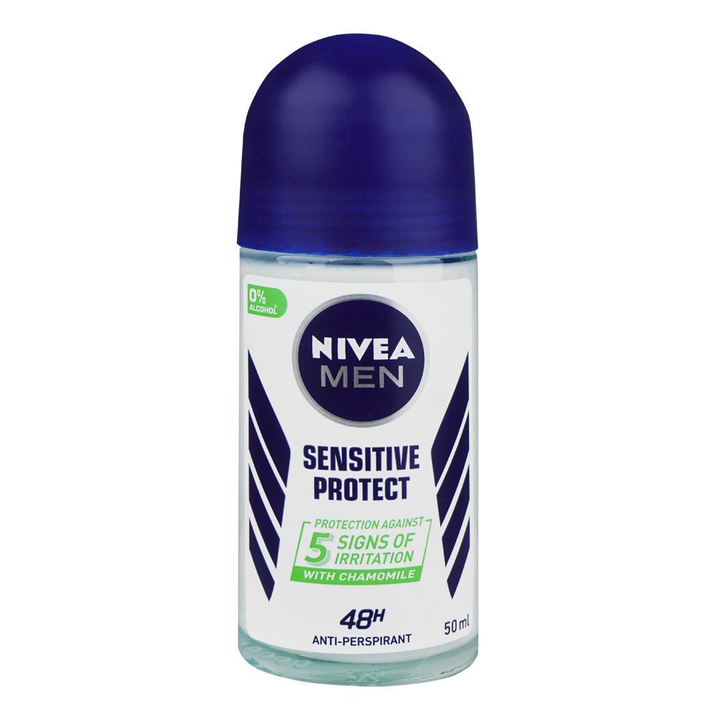 Nivea Men Sensitive Protect 48H Chamomile Anti-Perspirant Roll On, 50ml