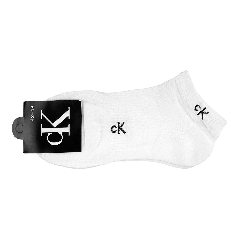 Calvin Klein Cotton Ankle Socks, 1-Pair, White