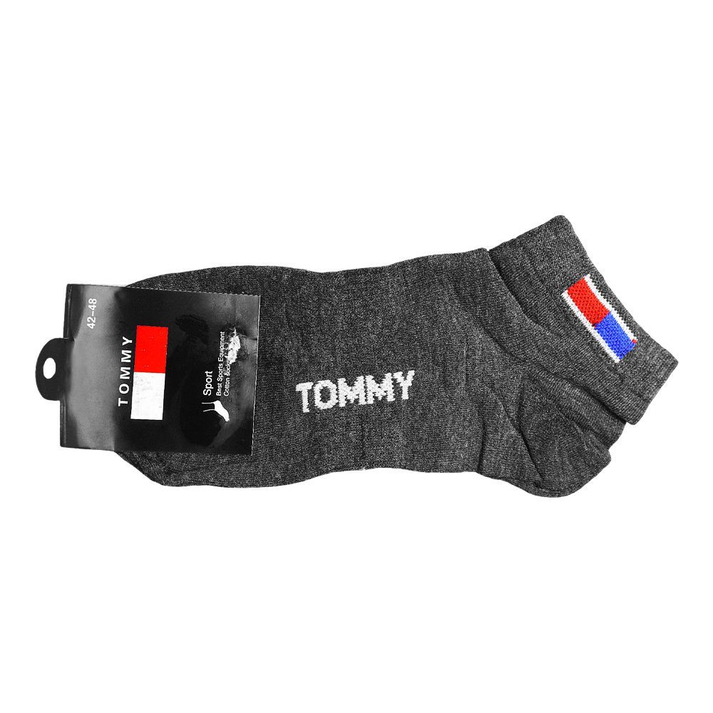 Tommy Hilfiger Cotton Ankle Socks, 1-Pair, Grey