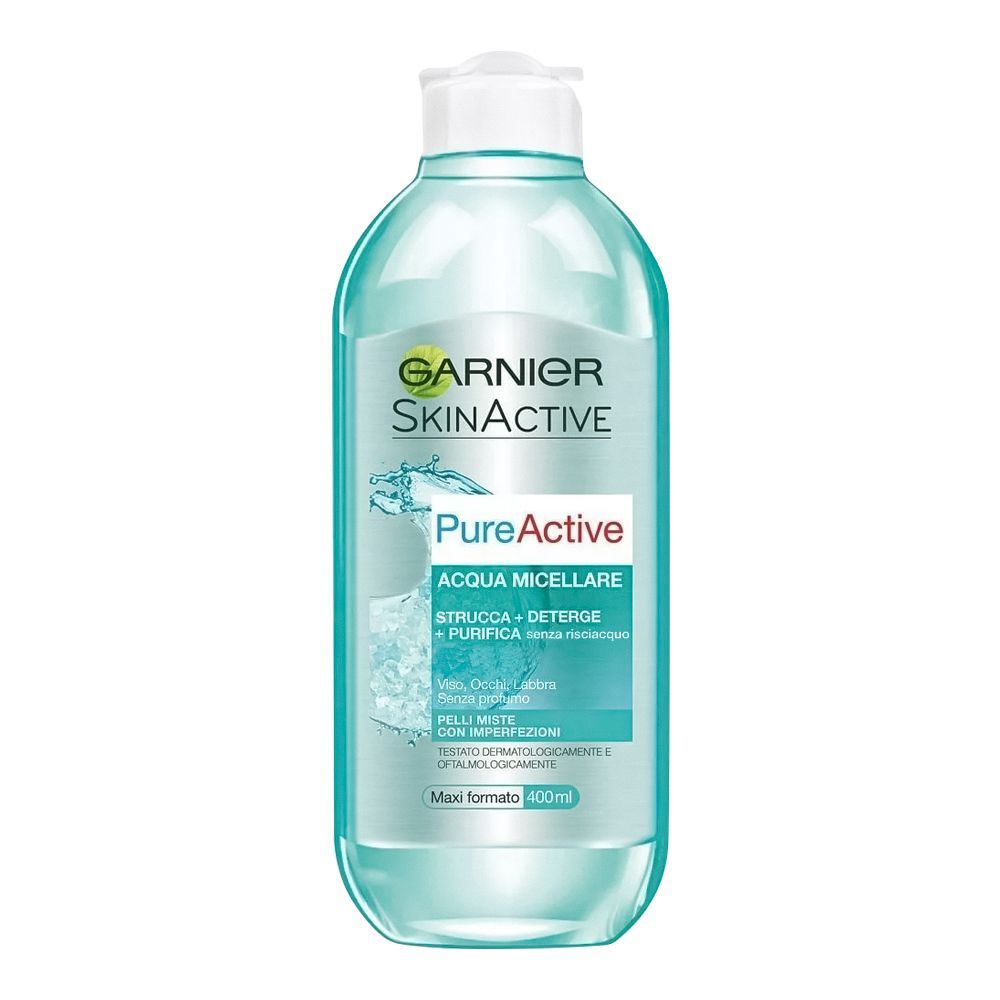 Garnier Skin Active Pure Active Micellar Water & Makeup Remover, For Combination Skin, 400ml