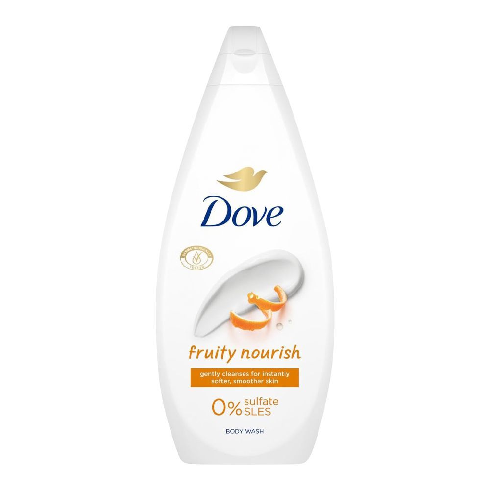 Dove Fruity Nourish Body Wash, For Softer, Smoother Skin, 0% Sulfate, 450ml