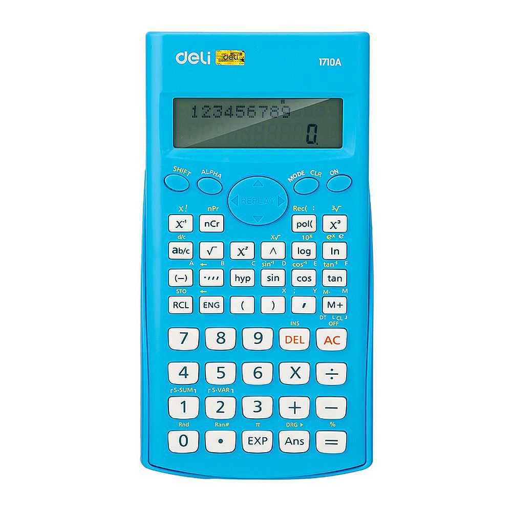 Deli Scientific Calculator, 240 Functions, Blue, E1710A