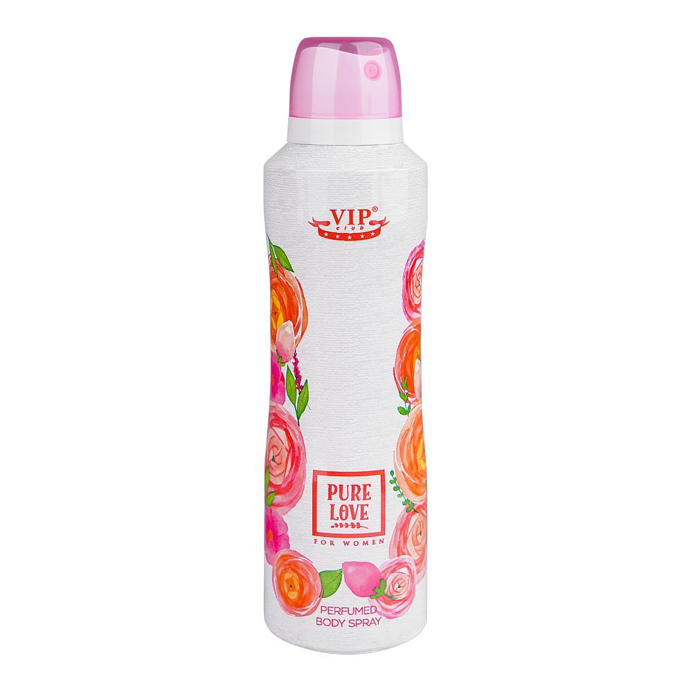 VIP Club Pure Love Perfumed Body Spray, For Women, 200ml