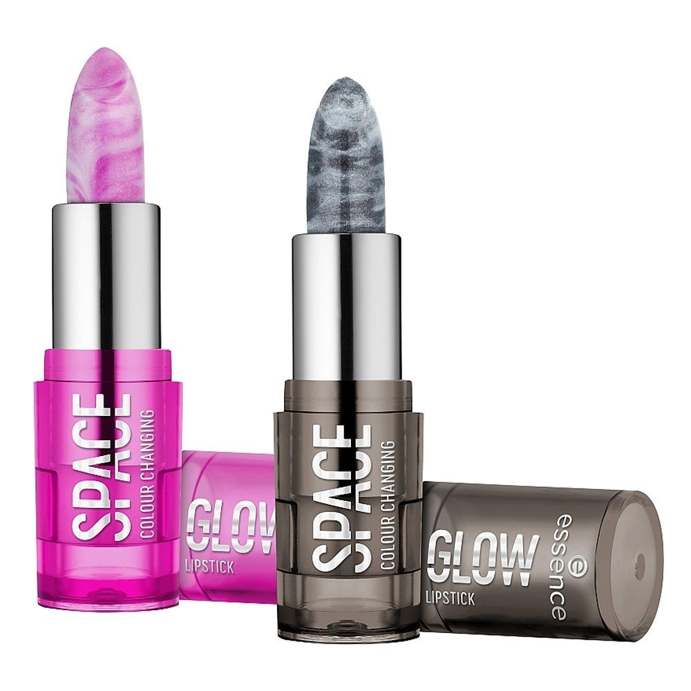 Essence Space Glow Color Changing Lipstick Set, 01 Galaxy + 02 Universe