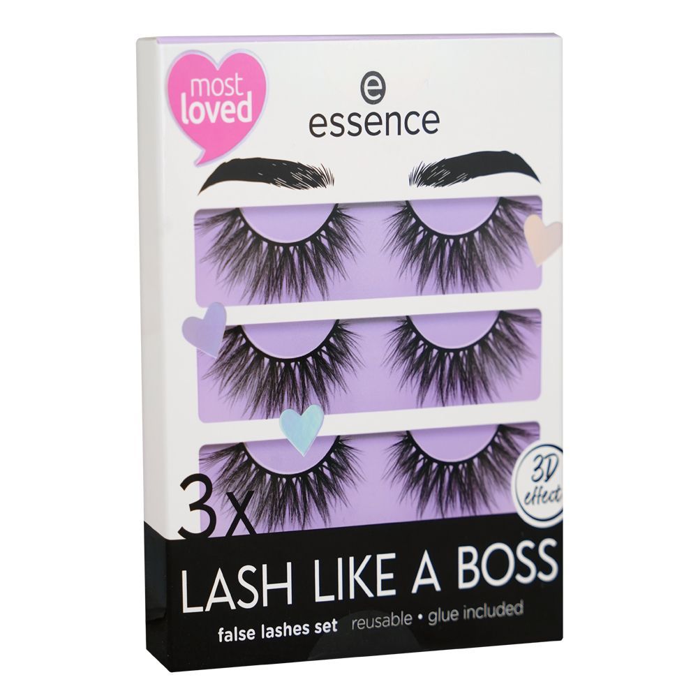 Essence 3x Lash Like A Boss False Lashes Set, Set 02 My Lashes Are Limitless