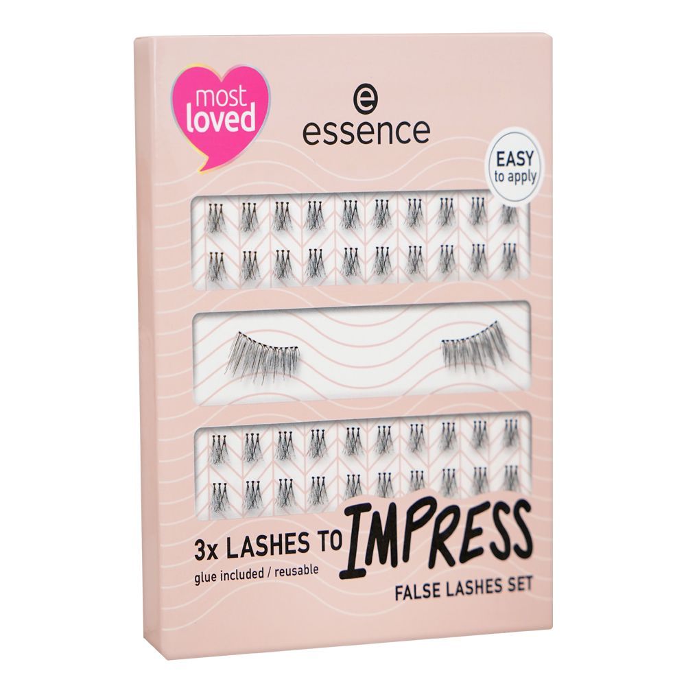 Essence 3x Lashes To Impress False Lashes Set, 01 Hey Pretty Lashes!