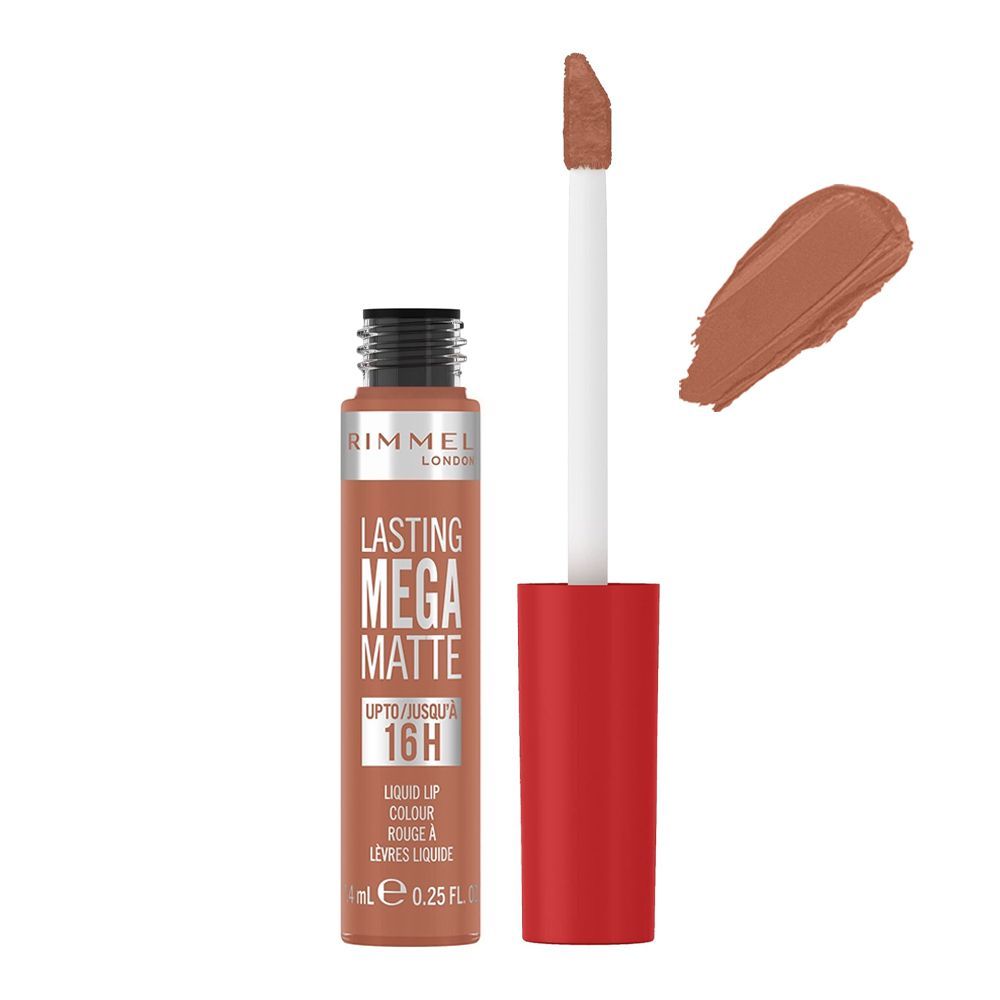 Rimmel London Lasting Mega Matte Liquid Lipstick, Vegan, 7.4ml, 700 Be My Baby