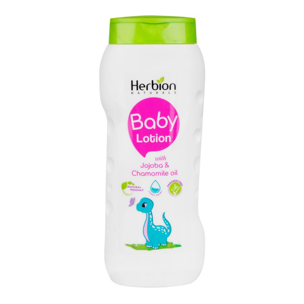 Herbion Jojoba & Chamomile Oil Baby Lotion and Moisturizer, Paraben Free, 200ml