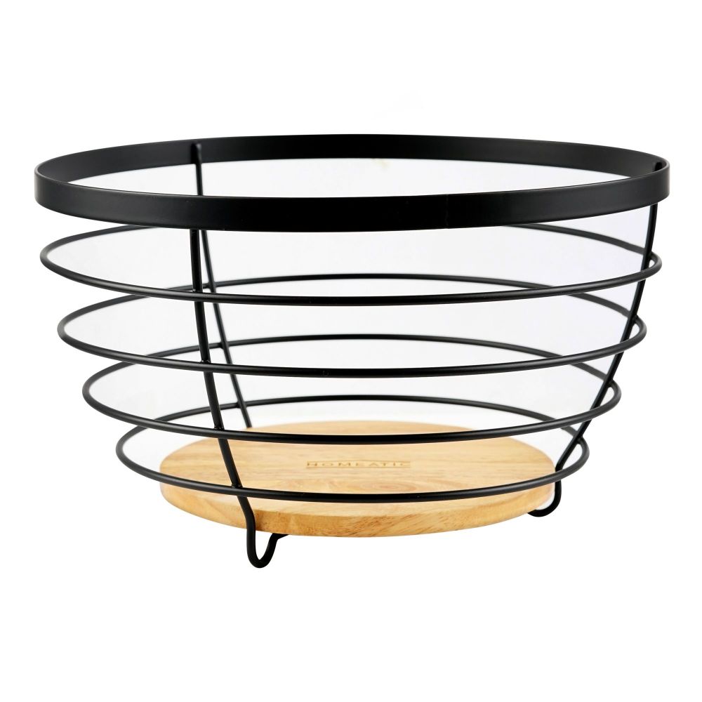 Homeatic Fruit Basket, Black, HMK-1007